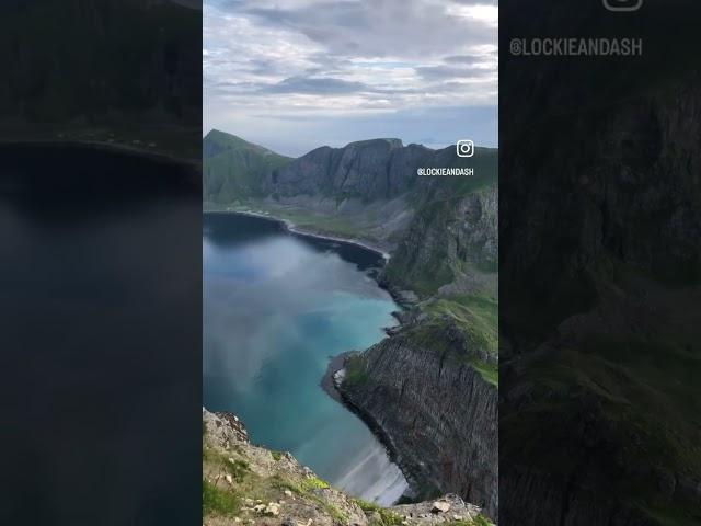 This is not Hawaii! Welcome to #værøy #lofotenislands #islandlife #hikingviews #northernnorway