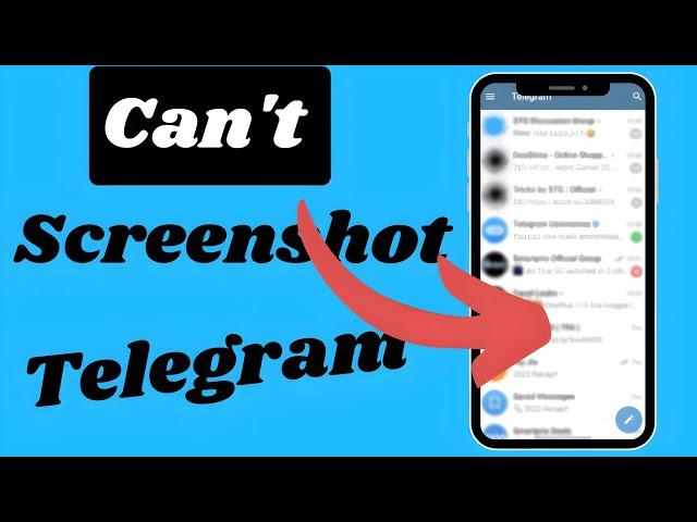 telegram can't take screenshot