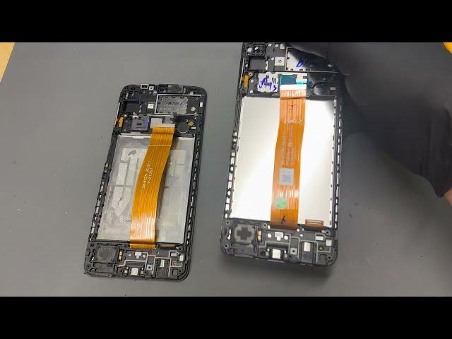 Samsung A12 LCD Broken Screen Replacement Disassembly Sm-A125