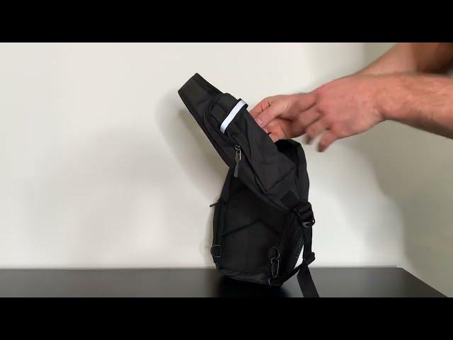 WATERFLY   Crossbody Sling Backpack Review