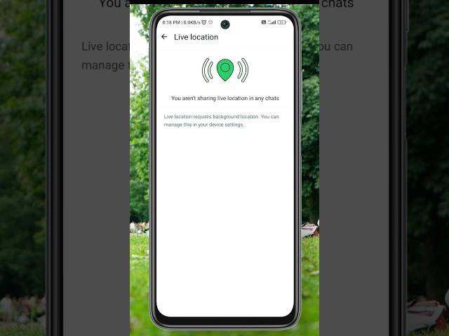 Live Location Settings in WhatsApp #shorts