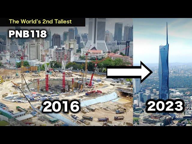 PNB118 Progress From 2016 to 2023 - Making of The World's 2nd Tallest Skyscraper