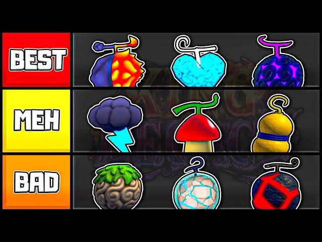 Ranking & Showcasing All Fruits In King Legacy! | Tier List