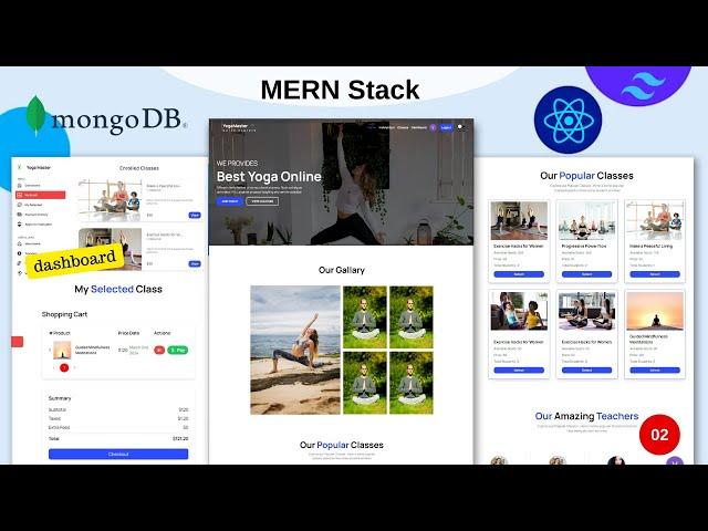 Build a full-stack MERN Project using React JS, MongoDB, Node Js, Express JS