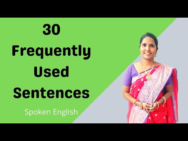 30 Frequently Used Sentences  | They will meet me today | kakkan Spoken English