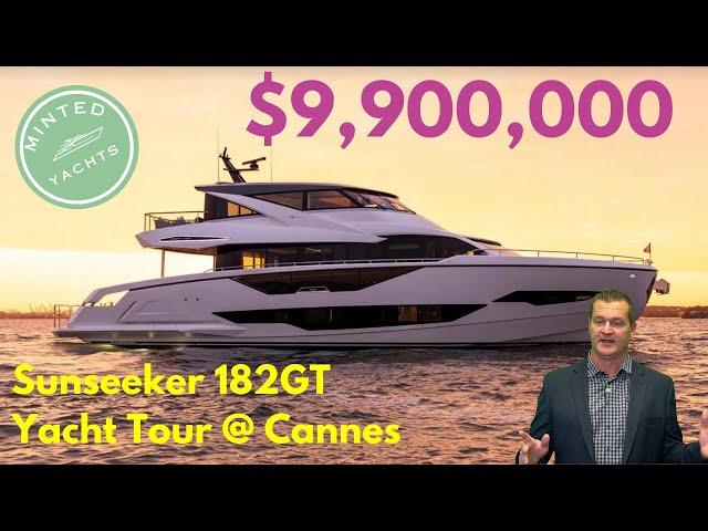 $9,900,000 Yacht Tour, 2025 Sunseeker 182 @ Cannes | Florida & Caribbean Luxury Adventure 