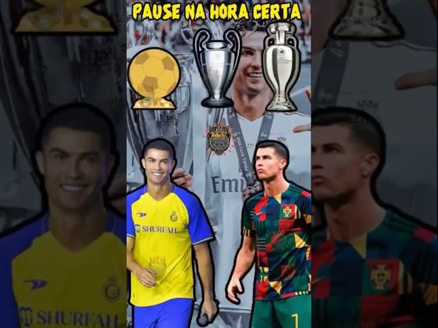 Desafio do pause Muito bom com CR7 #shorts