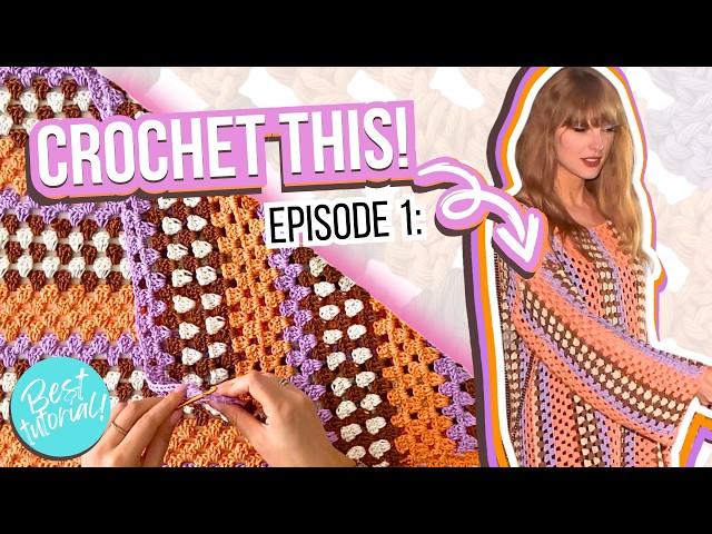 TAYLOR SWIFT CROCHET DRESS TUTORIAL  Episode 1 -  The Back Panel