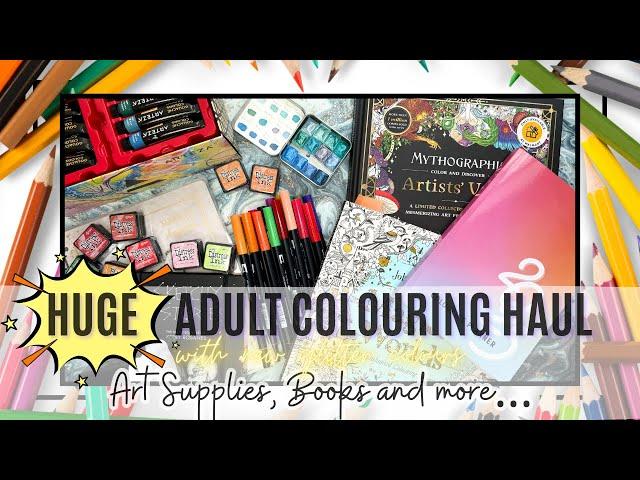 HUGE Adult Colouring Haul | New Books and Supplies