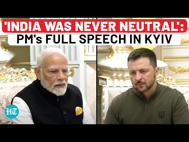 PM Modi's Full Speech At Zelensky Meet In Ukraine, Reveals Talks With Putin In Russia | India | War