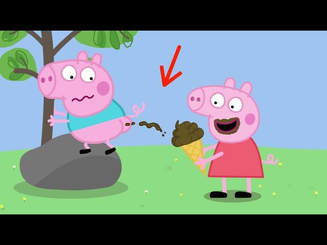 Eating Dogs Ice Cream - Funny Peppa Pig Animation