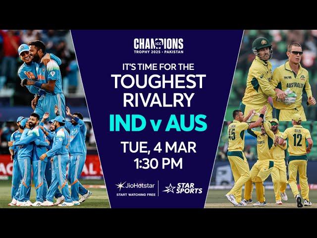 𝐓𝐨𝐮𝐠𝐡𝐞𝐬𝐭 𝐑𝐢𝐯𝐚𝐥𝐫𝐲 reaches its peak! SEMI FINAL 1: IND v AUS | TUE 4 MAR |1:30 PM