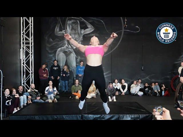 Charli breaks 2 gymnastics records! | Guinness World Records