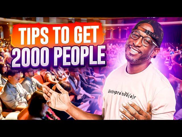 How To Get Over 2,000 People At Your Local Event | Event Promotion With David Shands