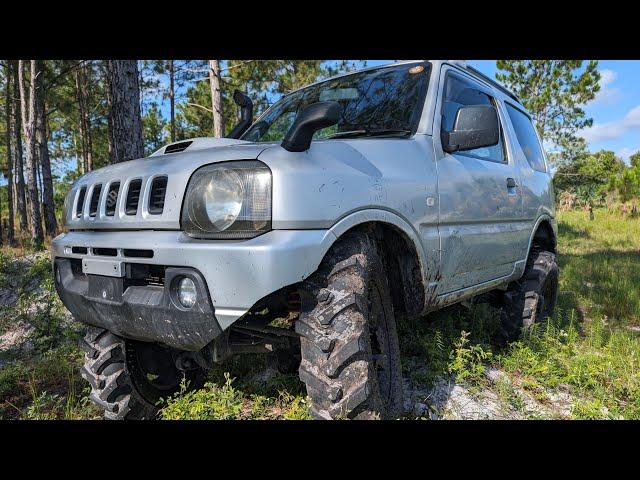 Testing Jimny Lockers Lift Snorkel: Even took it in the Pond! JB23w