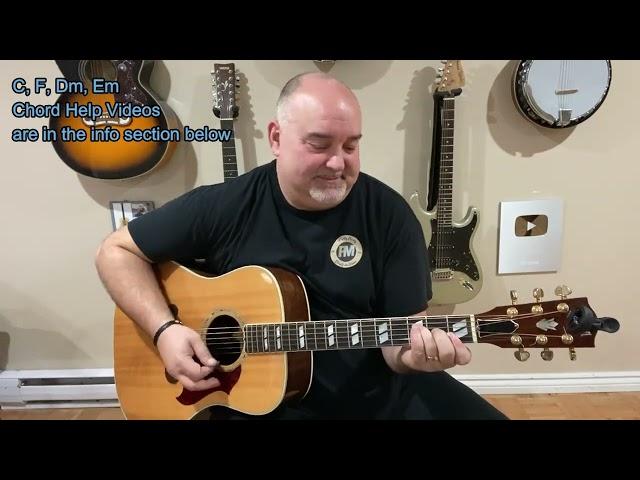 Free - Zach Brown (cover/lesson) - Easy 4 Chord Tune