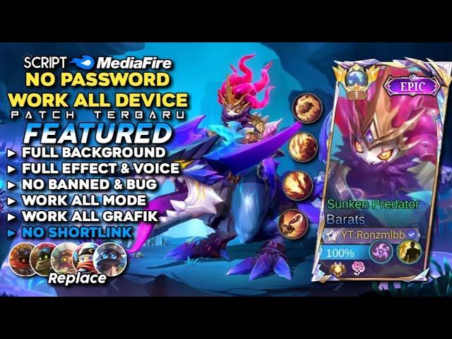 Script Skin Barats Epic Sunken Predator No Password Mediafire | Full Effect & Voice - Latest Patch