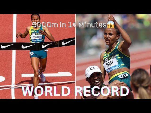 Gudaf TSEGAY SHOCKING 5000m WORLD RECORD.