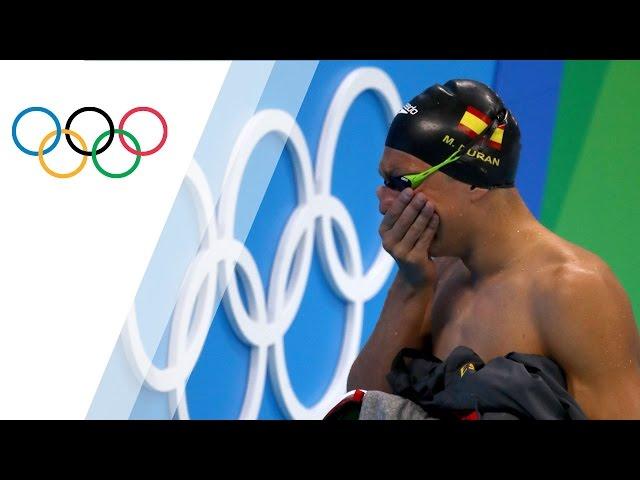 Second chance for a Spanish swimmer after leaving the pool in tears