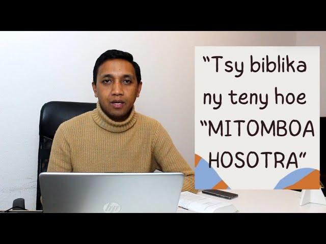 Marka 16: 15 - Tsy biblika ny teny hoe "mitomboa hosotra"