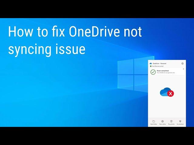 How to fix OneDrive sync error (2023)