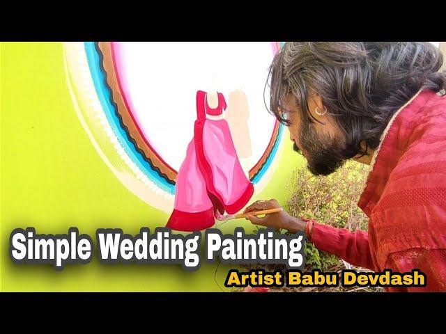 Simple Wedding Painting | Sadi Painting | Acrylic Color #ArtistBabudevdash #59