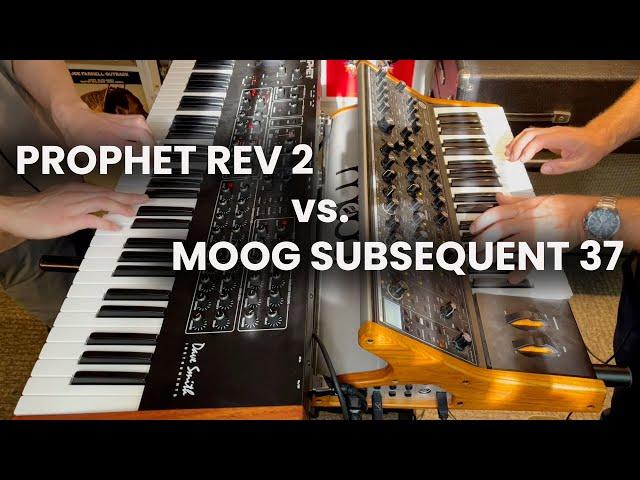 Prophet Rev 2 vs Moog Subsequent 37