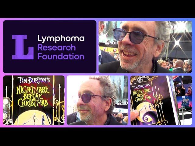 TIM BURTON signs The Nightmare Before Christmas DVD for Charity : Lymphoma Research Foundation