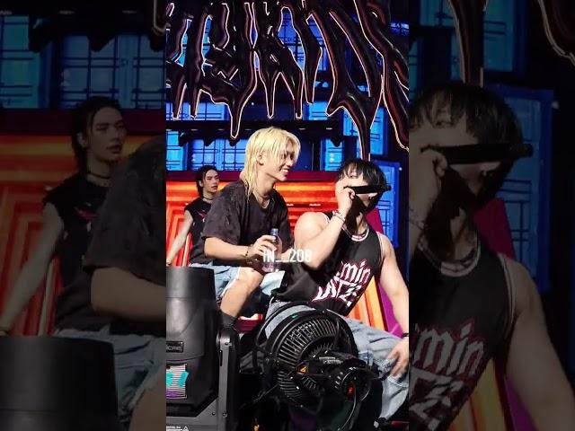 Moment Felix spills water on changbin''s head🫧🫧🫧 #dominate_macau #felix #changbin