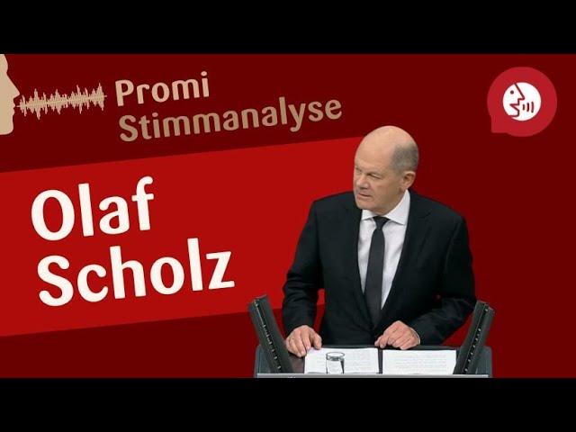 Olaf Scholz Stimmanalyse