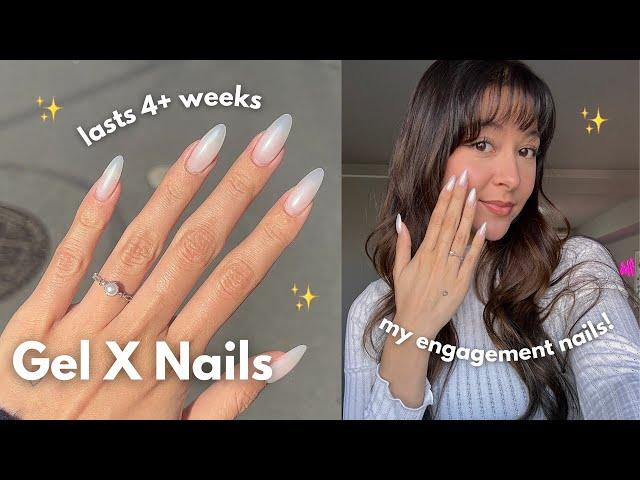 How to do a Gel X Fill-In at home TUTORIAL ˚୨୧⋆｡˚ ⋆ | 3+ weeks retention