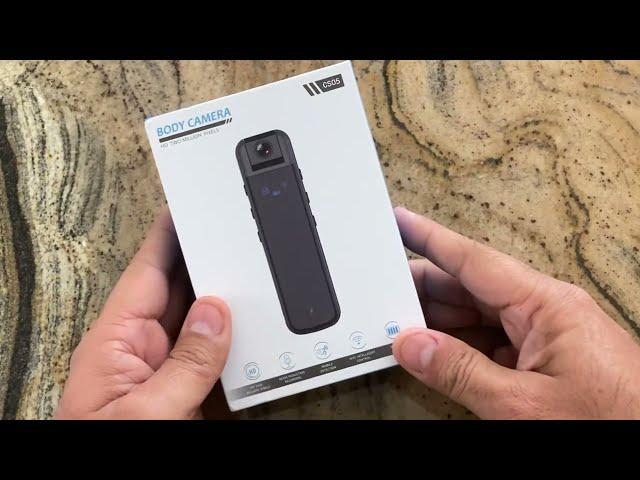 Unboxing Spy Camera / Body Camera CS05 WiFi, Night Vision Motion Detection Kit - Interesting! 