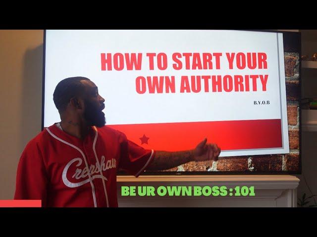 How To Start Your Own Operating Authority #trucking #youtuber