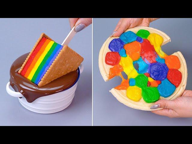 Satisfying RAINBOW Chocolate Cake & Dessert Recipes | Homemade Cake Decorating Tutorials