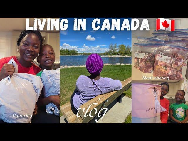 LIVING IN CANADA: MEAT SHARING| UNBOX WITH US| FAMILY TIME  #vlog #unboxing