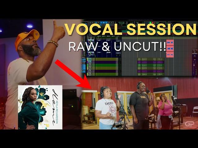 RAW & UNCUT Studio BTS Footage Recording BGVS! - "Home" - Keyla Richardson