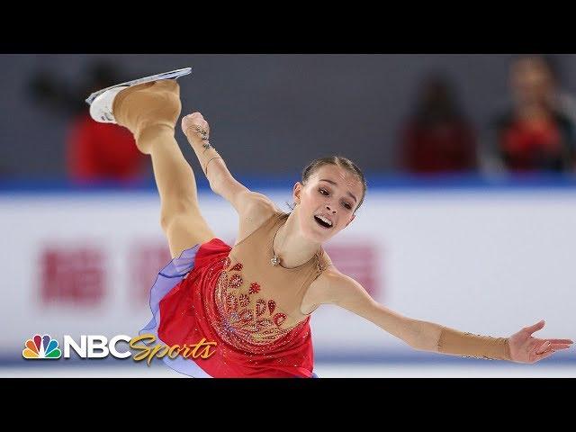 Shcherbakova's elegant free skate delivers Chinese Grand Prix crown | NBC Sports