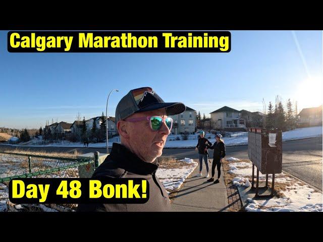 Calgary Marathon Training Vlog || Day 48 The dreaded bonk!