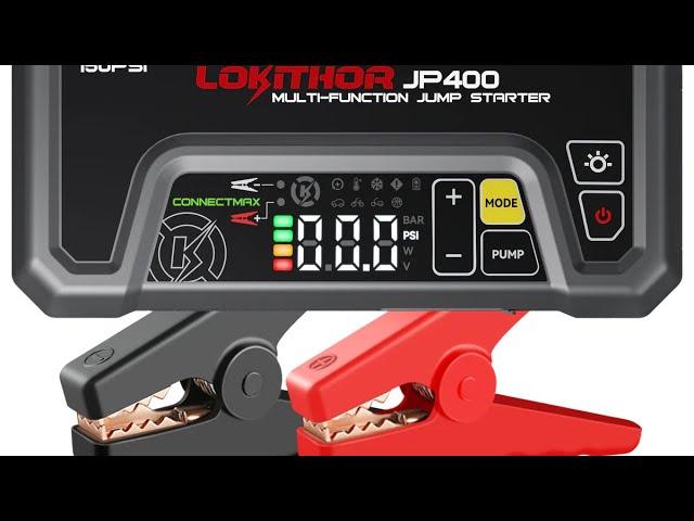 LOKITHOR JP400 multi function  JUMP STARTER with AIR COMPRESSOR TAKE #2