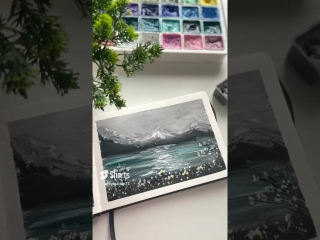 How To Paint Faster  #shorts #paintingtechniques #gouache #paintingstyles #diy