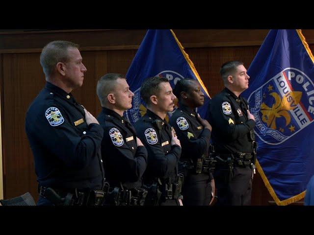 LMPD promotes 5 officers during Thursday morning ceremony