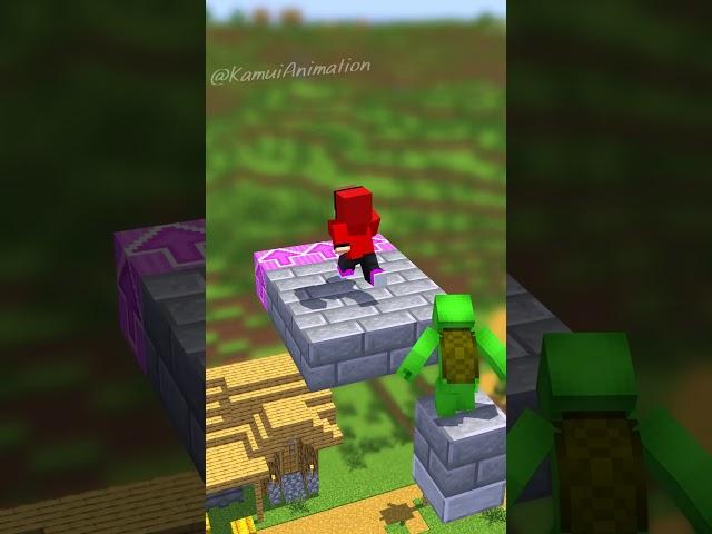 Mikey Chase - MAIZEN Minecraft Animation #shorts