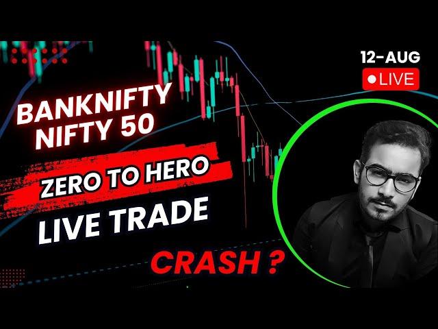 LIVE TRADING | NIFTY 50 | BANKNIFTY OPTIONS TRADE | 12/08/2024 | #nifty50livetrading  #banknifty