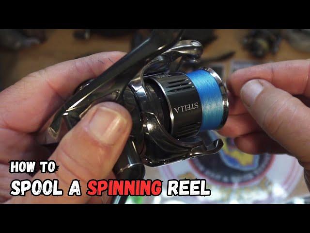 How To Spool A Spinning Reel With Braid - Fluorocarbon & Monofilament