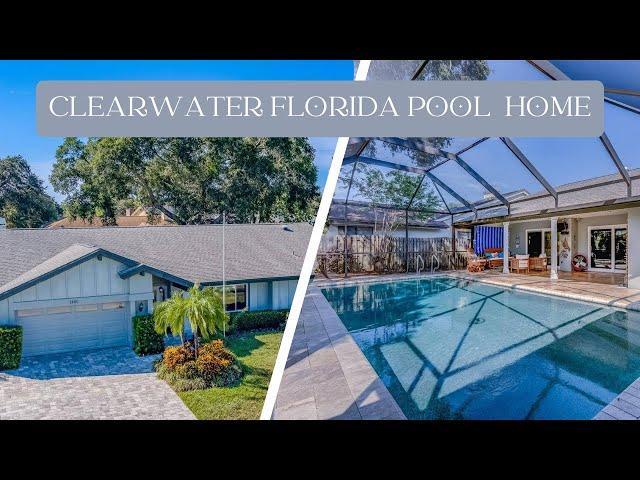 STUNNING $850K Clearwater Florida Pool Home Video Tour