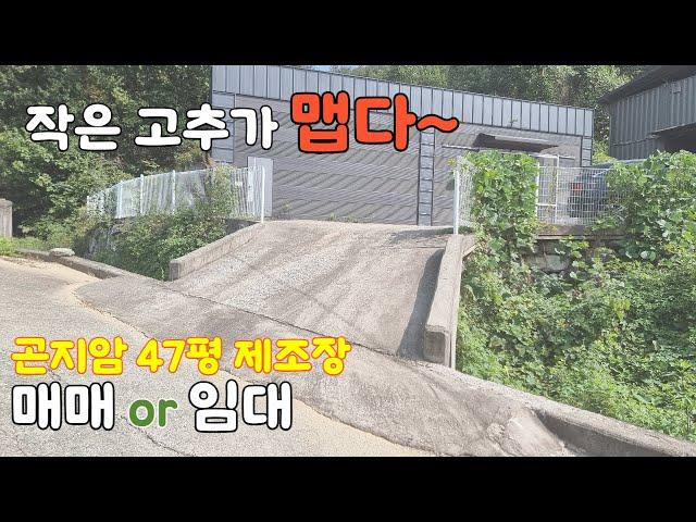 [매물번호 93282] 경기광주 수양리 소형 제조공장 매매 또는 임대. 단독마당 민원 소지 없는 위치. 단독공장. 하수처리외지역.