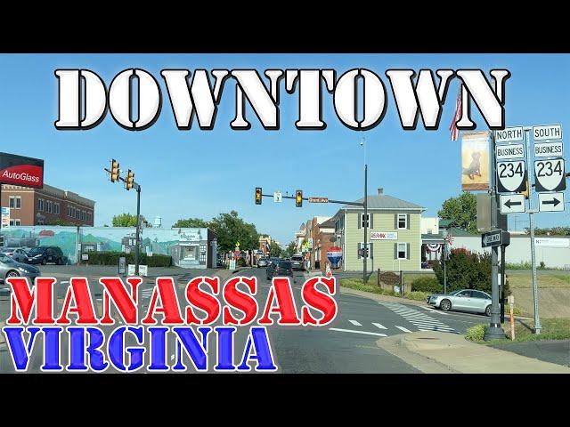 Manassas - Virginia - 4K Downtown Drive