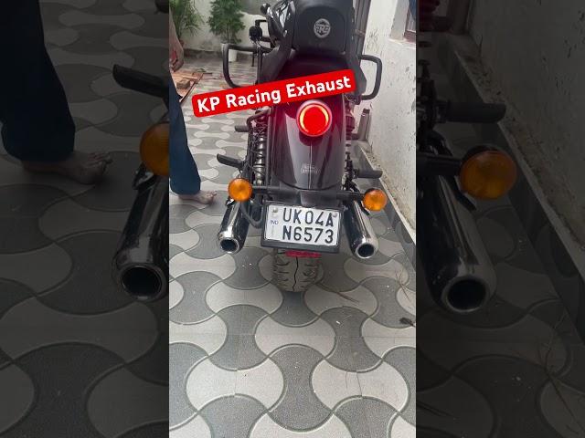 KP Racing exhaust sound without DB Killer on super meteor 650 #supermeteor650 #bullet #cruiser