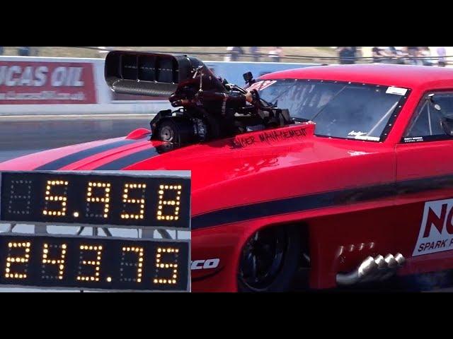 UK Pro Mod Drag Racing - Andy Robinson v Kev Slyfield 5.95 v 6.18