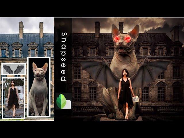 sphynx queen manipulation editing| snapseed dark Brown tone effect | snapseed photo editing tutorial